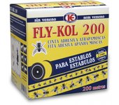 Fly-Kol Cinta Pegamento Doble Cara Anti Moscas en Granjas y Establos - 200 m