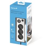 Garza Regleta Triangular con Luz y USB - Base Esquinera