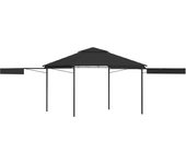 vidaXL Cenador con Techo Extensible Doble 3x3x2,75m 180g/m² Jardín Color Taupé,  Antracita,  Crema y mas