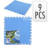 SUELO PROTECTOR DE PISCINAS 9PIEZAS, 500x500x4mm