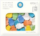 MIDORI - CLIPS DE PAPEL - MODELO  ROBOT - PACK  DE 18 CLIPS