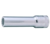 Llave vaso cuadradillo 1/2 boca bihexagonal serie larga metrica m-11