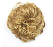Synthetic Messy Bun Burgundy Updo Hairband Flexible Scrunchies Curly Hairpieces Chignon Headband Scrunchie