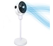 Artree | Ventilador de pie y sobremesa pequeño 25W, altura regulable modular
