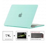 Laptop Case For MacBook Pro 14 M4 2024 Case Model A3112 Case & Dust plug & Screen film & Keyboard Cover Pro 16 M3 M2 Air 13 15.3