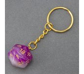 Galaxy D20 Dice Keychain Fashion Keyring Ornament Key Chain Pendant Men Kids Toys Gifts