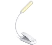 9 LED Reag Light, Rechargeable Reag Light Lamp in 3 Brightness Modes (Cool White/Warm Yellow), Dimmable Reag Light for Book in Bed, Book Clip Light for Night Reag Travel