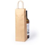 ‎Deliex delicias de Extremadura. 25 Bolsas para Botellas de Vino en Papel Kraft para Regalos, Bolsas para Botellas de Vino de Papel. Bodas, comuniones, bautizos Detalles. (25)
