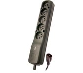 LESTAR LZ- 530 BW 1.5M IEC320 EXTENSION DE 1.5M 5 TOMACORRIENTES CA INTERIOR NEGRO