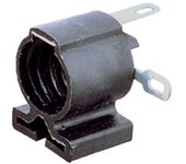 Portalámparas a rosca con ranura de sujección E-10 Color Negro Electro DH 12.003/N 8430552019649