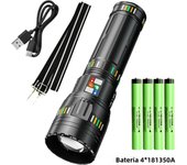 New upgrade GT61 High Power Led Flashlights Super Bright Spotlight Tactical flashlight Zoomable Outdoor Emergency Camping Torch