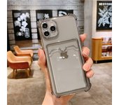 Luxury Transparent Phone Case For iPhone 11 12 13 14 15 Ultra Pro Max case Case Cover Soft Silicone Wallet Card Holder