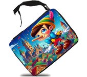 MERCHANDMANIA ESTUCHE pinocho muñeco niño madera cuento infantil scholar case