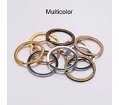 10Pcs/Lot 25 28 30mm Gold Round Key Ring Llaveros Clasp Findings Key Chain Split Ring Plated Key Ring For Jewelry Making