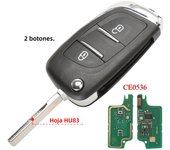 jingyuqin CE0536 2/3 Buttons Modified Flip Car key for Peugeot Partner 307 308 407 408 3008 ASK/FSK 433MHz PCF7961 HU83/VA2