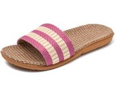 Linen slippers for women summer home indoor couple spring and autumn seasons cotton and linen slippers for men summer