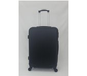 Maleta de viaje Barata mediana 1004 Travel Color Negra de 66 x 44 x 25 cm  y 3,2 Kgs. Maletas de Viaje  Rígida. Equipaje con 4 Ruedas giratorias 360º y Cerradura de Combinación (Color Negro)