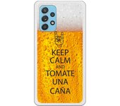 Funda original compatible con Samsung Galaxy A72 - Keep calm and tomate una caña