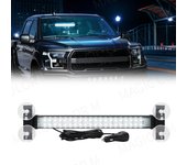 40 LED Strobe Light Emergency Flash Warning Lamp Auto Windshield Bar Traffic Advisor Flashlight Red Blue Car Accessories 12V-24V