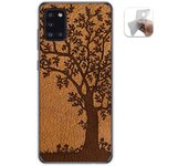 Tumundosmartphone Funda Gel Tpu para Samsung Galaxy A31 diseño Cuero 03 Dibujos