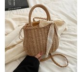 Straw Bags for Women Summer Rattan Bag Handmade Woven Beach Bag Bohemia Handbag Bolsos Fashion Rattan Basket Tote Purse