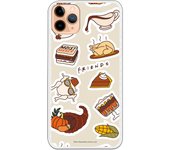 Funda original compatible con iPhone 11 Pro Max con un diseño de Friends Food Stickers