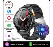 New 1.85” HD Screen LED Flashlight Smart Watch Men 730mAh Large Battery BT Call Man Bracelet Waterproof Fitness Men's Smartwatch