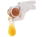 Egg Cracker Egg Slicer without Splitter, Egg Cracker Gadget Gift for Kitchen, Egg Yolk Protein Separator in White, Kitchen Gadget Tool
