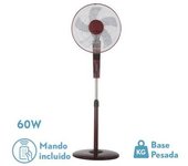 Ventilador de Pie FABRILAMP Rayo Burdeos/Negro 60W - Oscilante
