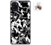 Tumundosmartphone Funda Gel Tpu para Samsung Galaxy A31 diseño Snow Camuflaje Dibujos