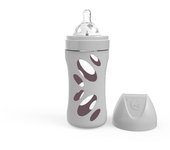 Twistshake Biberón Anticolico Cristal 260ml Pastel Grey
