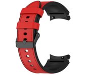 Silicone+Leather Strap For Samsung Galaxy Watch 6 5 Pro 40mm 44mm Band Watch6 4 Classic 47 43mm 46mm Replacement Correa Bracelet