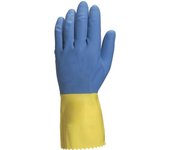 Guante 2 capas latex flocado bicolor talla s-xl t/guante talla s-7
