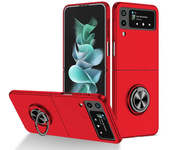 For Galaxy Z Flip 3 4 5 Case Shockproof Armor Magnet Ring Kickstand Bracket Back Cover Case For Samsung Galaxy Flip 1 2 5G Cases