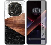 Tumundosmartphone Funda Silicona para Xiaomi Poco X7 5G diseño Mármol 11 Dibujos