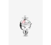 Pandora - Charm Colgante de Pastel de cumpleaños Rosa-Plata de Lei