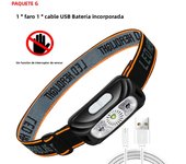 Mini Rechargeable Powerful Sensor Headlamp Fishing Camping USB Head Flashlight COB LED Head Light Torch Headlights Front Lantern