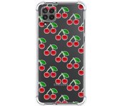 Funda Silicona Antigolpes para Samsung Galaxy A22 4G / M22 diseño Cerezas Dibujos