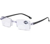 Intelligent Zoom Anti-blue Light Frameless Frame Cutting Edge Reading Glasses Men And Womean