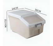 Caja De Almacenamiento De Arroz Grande Dispensador De Granos Jarra De Alimentos-Secos Organizador De Cocina Contenedor De Alimentos-Mascotas