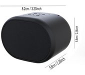 Mini altavoz Bluetooth pequeño caja de música portátil TF tarjeta TF / 3,5 mm AUX, USB, negro