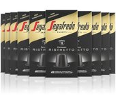 Segafredo Zanetti 100 Cápsulas de Aluminio Compatibles con Nespresso Café Ristretto Sabor Decidido y Cuerpo (10 Cajas de 10 Cápsulas) - Adecuadas para Máquinas Nespresso Original - QUMIR