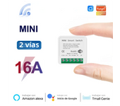Tuya Mini 16A WiFi Switch Smart Life App 2 Way Control Smart Home Automation Module Interruptor Work for Alexa Google Home