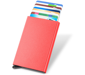 RFID Blocking Slim Pop-Up Wallet - Minimalist Credit Card Holder for Men & Women, Mini Metal Case