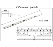 300 / 450 / 650mm Miter Bar Aluminum Slider Table Saw Gauge Rod Woodworking Tool Suitable For T-Slot And T-Track