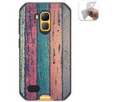 Tumundosmartphone Funda Gel Tpu para Ulefone Armor X7 / X7 Pro diseño Madera 10 Dibujos
