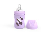 Twistshake Biberón Anticolico Cristal 180ml Pastel Morado