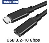 USB C Extension 3.1Gen2 Cable Male to Female USB C Extender Cord Data Transfer SSD Hard Disk Cable PD100W 4K 20V 5A Charge Cable