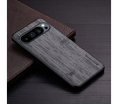 Case for Google Pixel 9 9a Pro XL 5G funda bamboo wood pattern Leather phone cover Luxury coque for Google Pixel 9 Pro case capa
