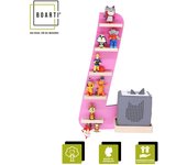 Letra L de madera estantería infantil Toniebox figuras estantería de pared Tonies caja de música Letra L de madera estantería infantil Toniebox figuras estantería de pared Tonies caja de música